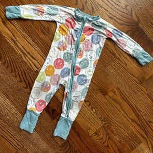 Little Sleepies Colorful Smiley Footie